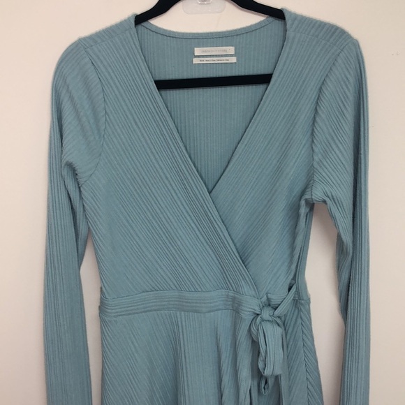 Urban Outfitters Briella Wrap Romper Blue Medium - Picture 4 of 7
